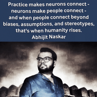 A Picture Of A Man With A Quote By Abhijit Naskar GIF