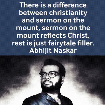 A Picture Of A Man With A Quote From Abhijit Naskar GIF