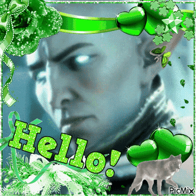 A Picture Of A Man With Blue Eyes And The Words Hello GIF