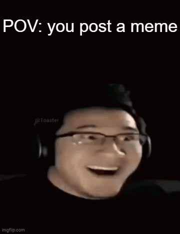 A Picture Of A Man With Glasses And A Red Square With The Number One On It GIF