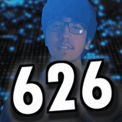 A Picture Of A Man With Glasses And The Number 626 In Front Of Him GIF