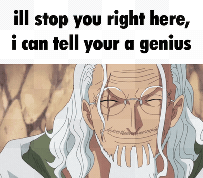 A Picture Of A Man With Glasses And The Words " Ill Stop You Right Here , I Can Tell Your A Genius " GIF