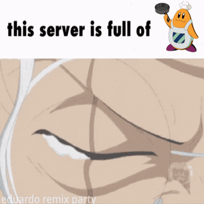 A Picture Of A Man With Glasses And The Words This Server Is Full Of Eduardo Remix Party On The Bottom GIF