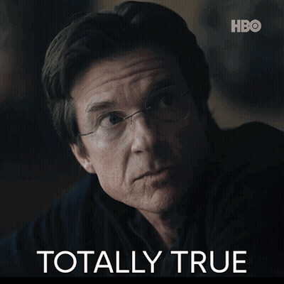 A Picture Of A Man With Glasses And The Words Totally True Below Him GIF