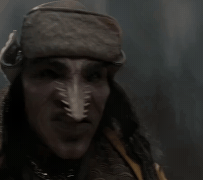 A Picture Of A Man With His Mouth Open And The Words Fake Snake Fake On It GIF