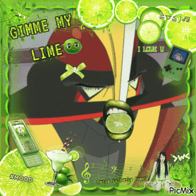 A Picture Of A Man With Limes In His Mouth And The Words Gimme Hy Lime On Top GIF
