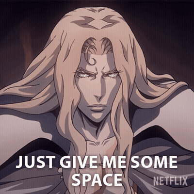 A Picture Of A Man With Long Hair Says Just Give Me Some Space Netflix GIF
