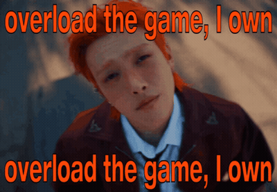 A Picture Of A Man With Red Hair And The Words Overload The Game I Own Overload The Game I Own GIF