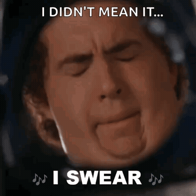A Picture Of A Man With The Caption I Did N't Mean It GIF