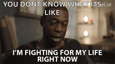A Picture Of A Man With The Caption " You Dont Know What Its Like " GIF