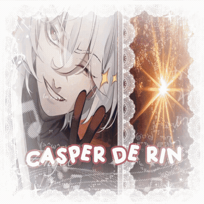 A Picture Of A Man With The Name Casper De Rin Written On It GIF