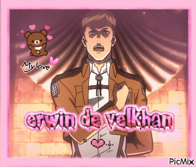 A Picture Of A Man With The Name Erwin De Velkhan On The Bottom GIF