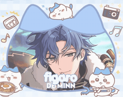 A Picture Of A Man With The Name Figaro De Minn GIF