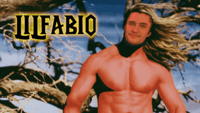 A Picture Of A Man With The Name Lifabio On The Bottom GIF