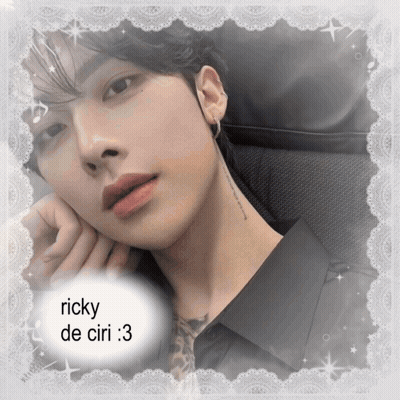 A Picture Of A Man With The Name Ricky De Ciri Written Below It GIF