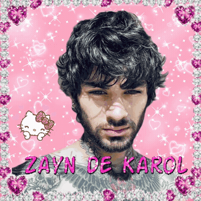 A Picture Of A Man With The Name Zayn De Karol Written On It GIF