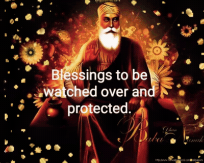 A Picture Of A Man With The Words Blessings To Be Watched Over And Protected At The Bottom GIF