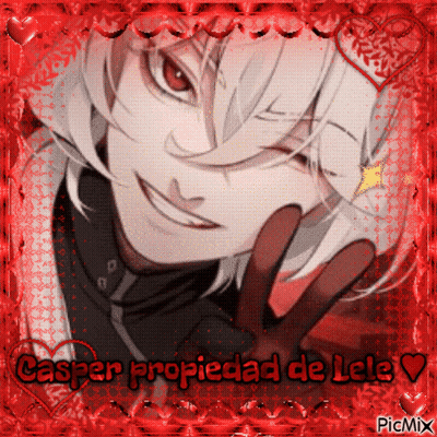 A Picture Of A Man With The Words Casper Propiedad De Lele GIF