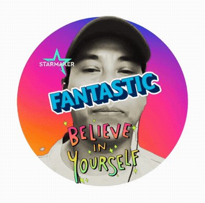 A Picture Of A Man With The Words Fantastic Believe In Yourself GIF