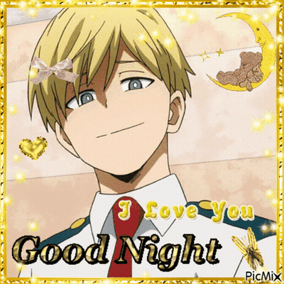 A Picture Of A Man With The Words " I Love You Good Night " GIF