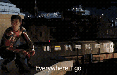 A Picture Of A Man With The Words " I See His Face " On The Bottom GIF