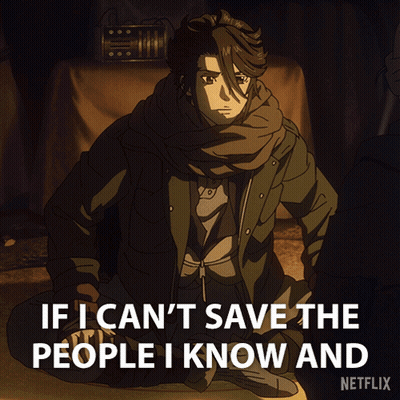 A Picture Of A Man With The Words If I Can 'T Save The People I Know And Netflix At The Bottom GIF