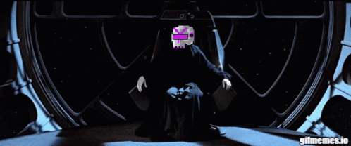 A Picture Of A Man With The Words Let The Hate Flow Through You GIF