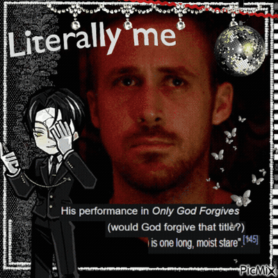 A Picture Of A Man With The Words Literally Me GIF