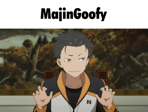A Picture Of A Man With The Words Majingoofy On The Bottom GIF