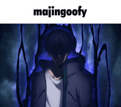 A Picture Of A Man With The Words Majingoofy On The Top GIF