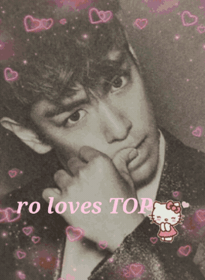 A Picture Of A Man With The Words " Ro Loves Top " GIF