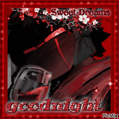 A Picture Of A Man With The Words Sweet Dreams Goodnight Written On It GIF