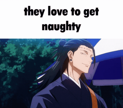 A Picture Of A Man With The Words They Love To Get Naughty On It GIF