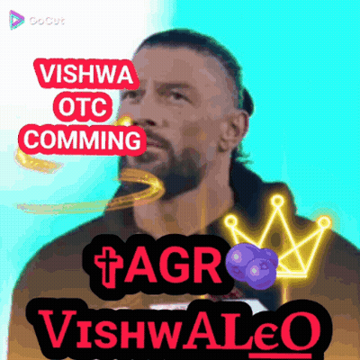 A Picture Of A Man With The Words Vishwa Otc Comming Tagr Vishwaleq GIF