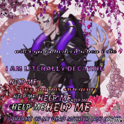 A Picture Of A Man With The Words Will I Go To Heaven When I Die Am Literally Decaying Help Me GIF