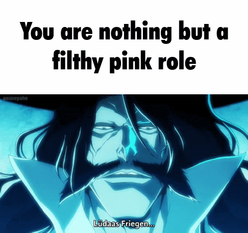 A Picture Of A Man With The Words You Are Nothing But A Filthy Pink Role On It GIF