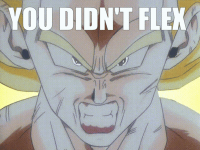 A Picture Of A Man With The Words You Did N't Flex GIF