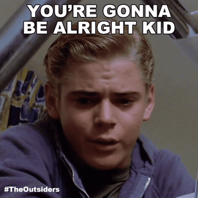 A Picture Of A Man With The Words You 'Re Gonna Be Alright Kid GIF