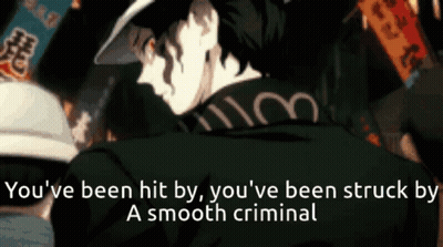 A Picture Of A Man With The Words " You 'Ve Been Hit By You 'Ve Been Struck By " GIF