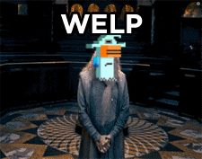 A Picture Of A Man With Welp Written On The Bottom GIF