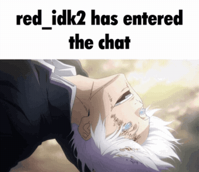 A Picture Of A Man With White Hair And The Words Red_idk2 Has Entered The Chat GIF
