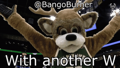 A Picture Of A Mascot That Says Bangoburner With Another W. GIF