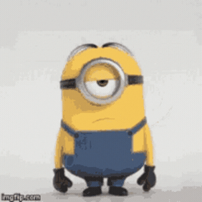 A Picture Of A Minion That Says Hippie On It GIF