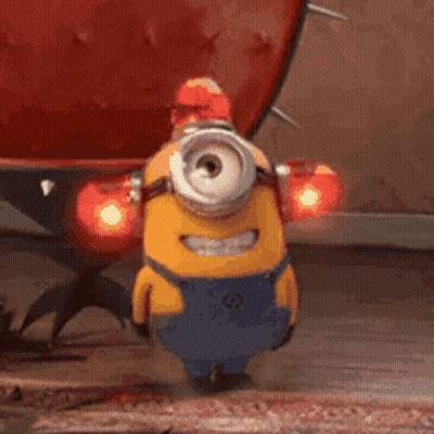 A Picture Of A Minion With The Words Scam Alert On The Bottom GIF