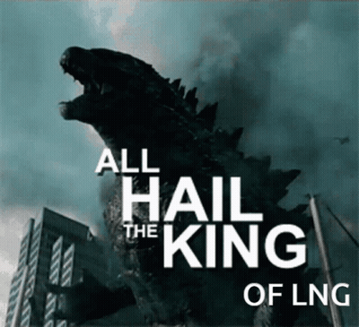 A Picture Of A Monster With The Words All Hail The King Of Lng Below It GIF