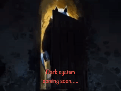 A Picture Of A Monster With The Words Dark System Coming Soon On It GIF