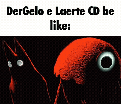 A Picture Of A Monster With The Words Dergelo E Laerte Cd Be Like : Rivals GIF