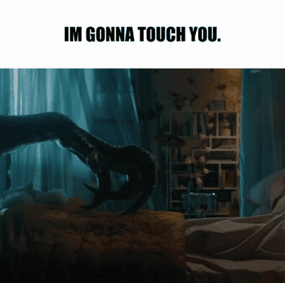 A Picture Of A Monster With The Words Im Gonna Touch You On The Bottom GIF