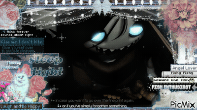 A Picture Of A Monster With The Words Sleep Tight Written On It GIF