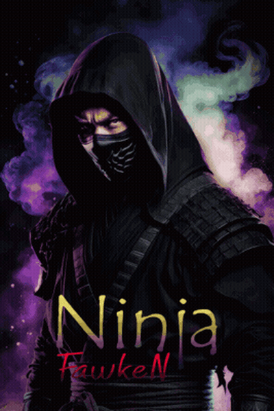 A Picture Of A Ninja With The Name Ninja Fawken On It GIF